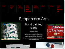 Tablet Screenshot of peppercornarts.net